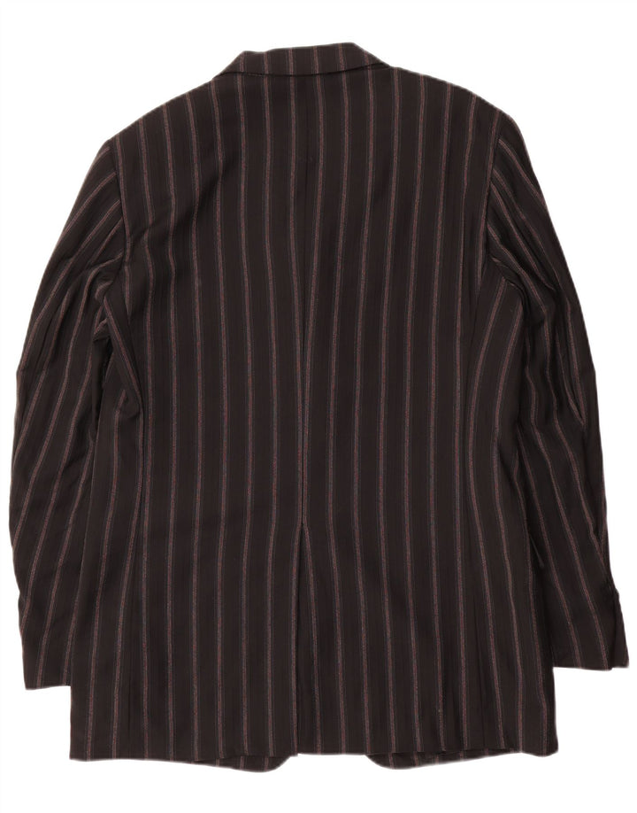 PAL ZILERI Muško dvodijelno odijelo s 3 gumba IT 50 Large W34 L33 Crno na pruge