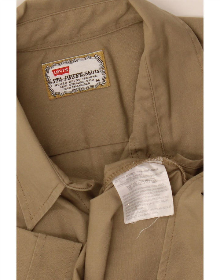 Levi's muška košulja kratkih rukava, srednji kaki pamuk