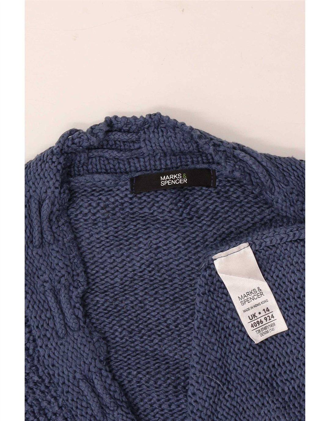 Marks & Spencer ženski džemper s 3/4 rukavima UK 14 srednje plava