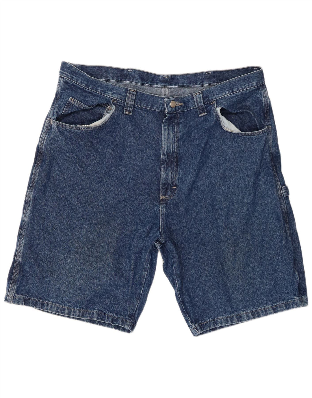 Wrangler muške kargo traper kratke hlače W38 XL plavi pamuk