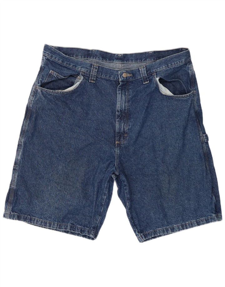 Wrangler muške kargo traper kratke hlače W38 XL plavi pamuk