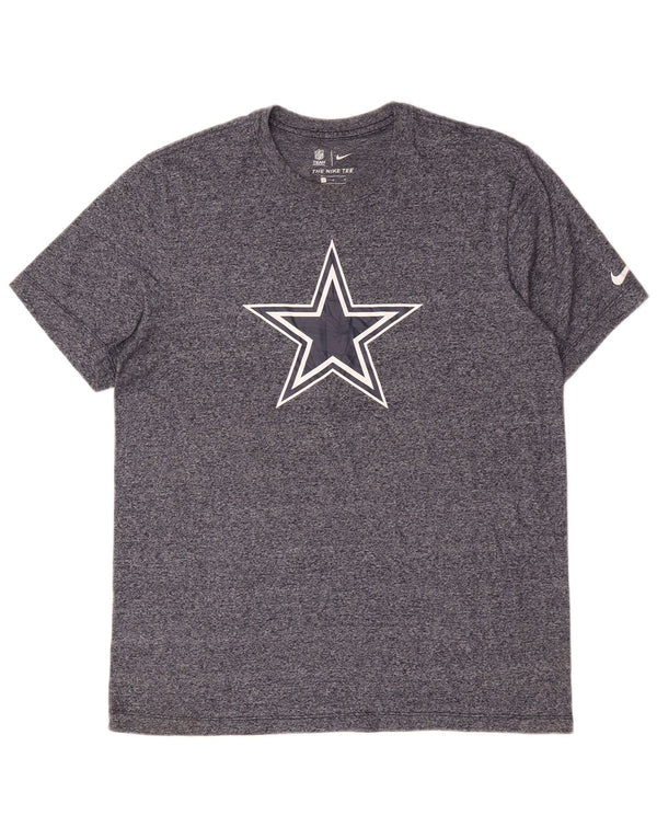 Nike Muška majica kratkih rukava Dallas Cowboys Graphic T-Shirt Large Navy Blue Flected