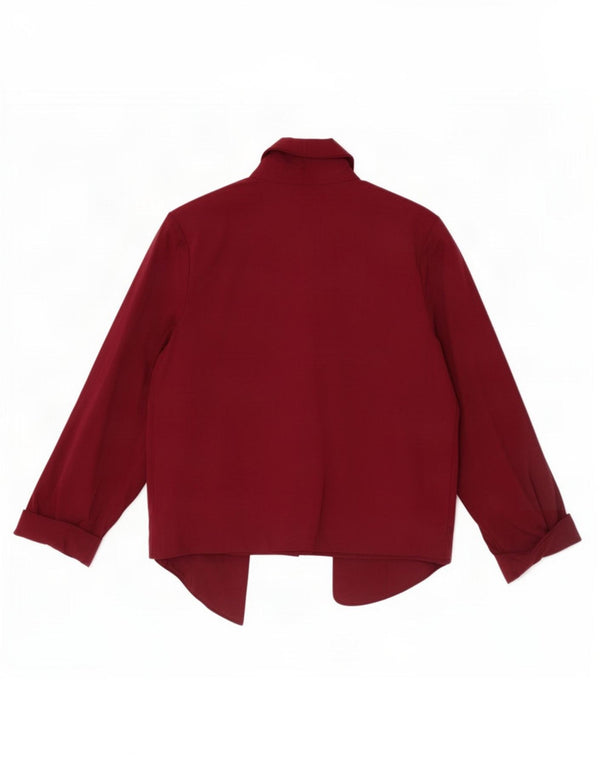 Marks & Spencer ženski kratki kardigan džemper s 3/4 rukavima UK 18 XL Bordo