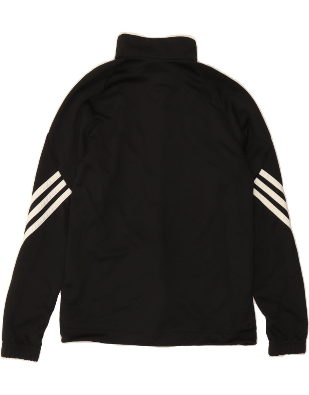 ADIDAS Boys Climalite Graphic Tracksuit Top Jacket 9-10 Years Black Vintage Adidas and Second-Hand Adidas from Messina Hembry 