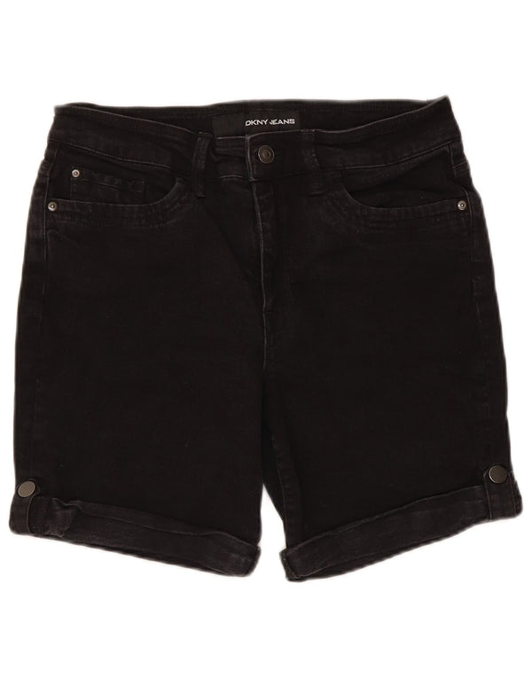 Dkny ženske traper kratke hlače US 12 Large W30 crni pamuk