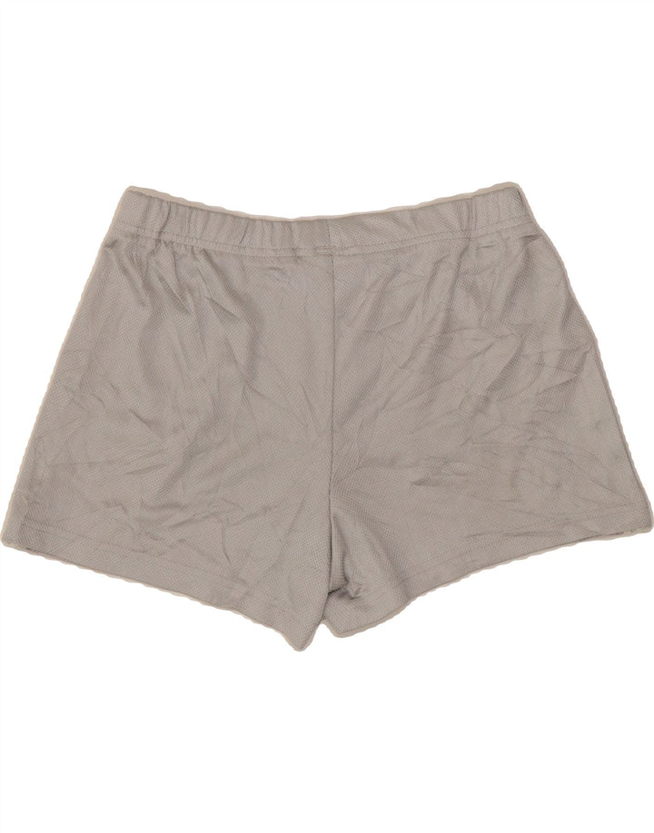 REEBOK Womens Sport Shorts UK 12 Medium Grey Polyester Vintage Reebok and Second-Hand Reebok from Messina Hembry 