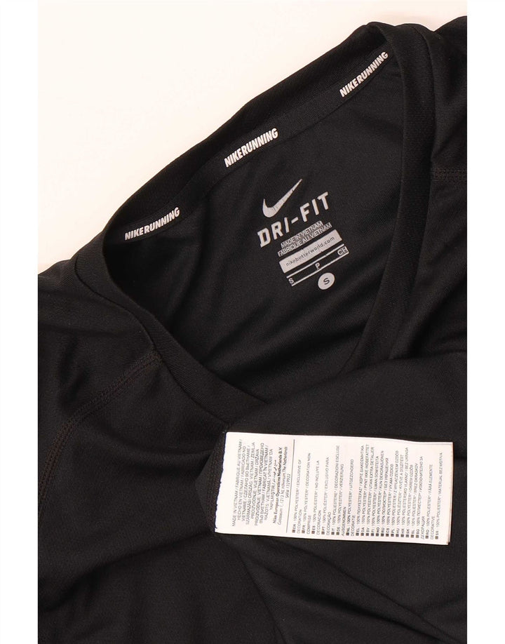 Nike Dri Fit majica kratkih rukava, mali crni poliester