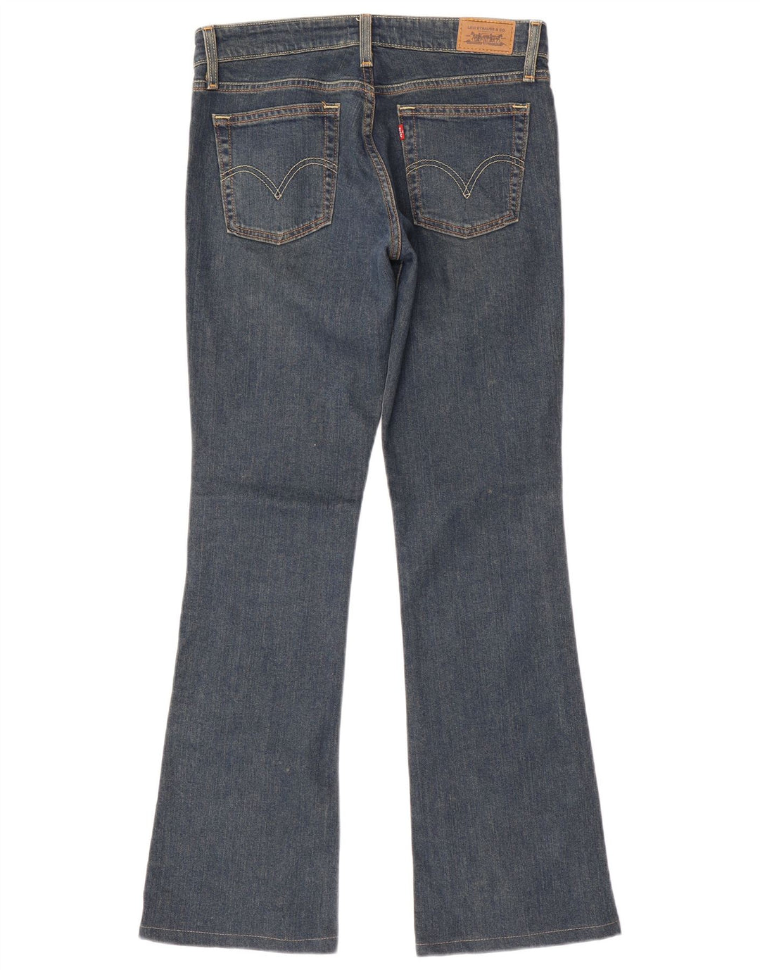 Levi's ženske 518 super niske traperice US 7 srednje W30 L32 plavi pamuk