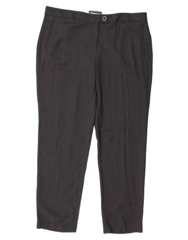 Marks & Spencer ženske uske hlače odijela UK 18 XL W40 L30 sivi poliester
