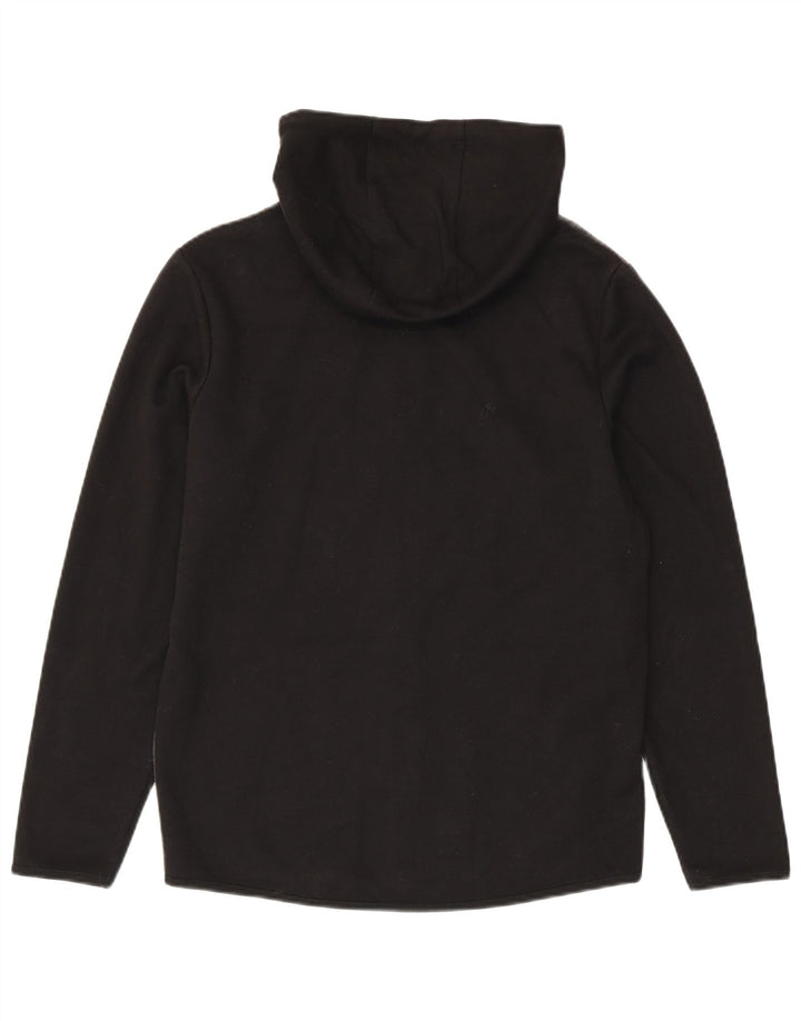Jack & Jones muški pulover s kapuljačom na patentni zatvarač srednje crne boje od poliestera