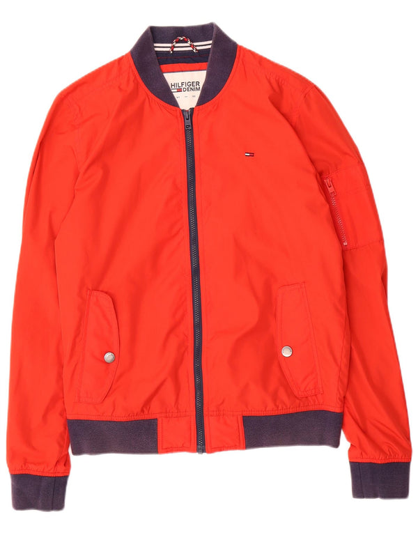 TOMMY HILFIGER Muška bomber jakna UK 36 Mala crvena pamuk