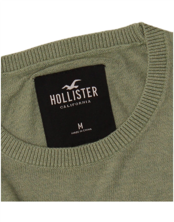 Hollister muški džemper s okruglim izrezom srednje zelene boje