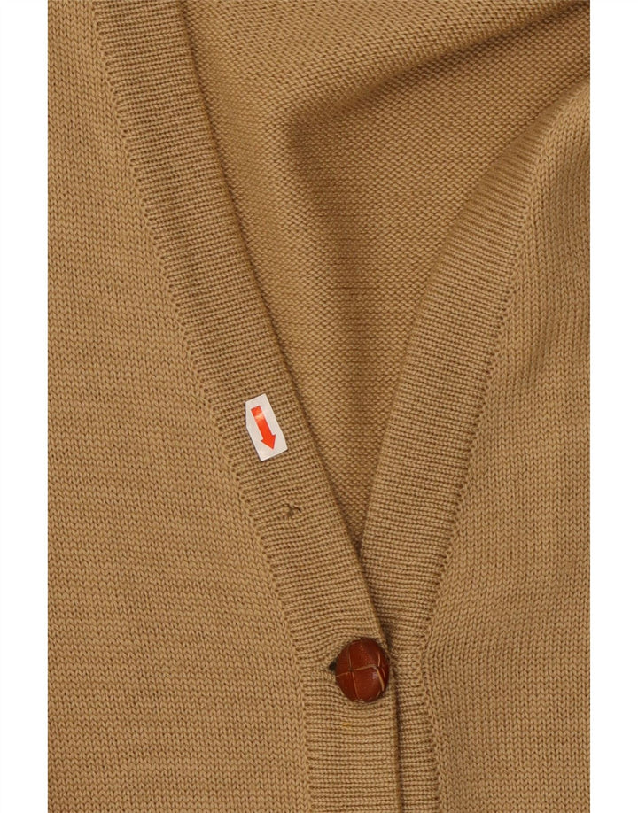 LUISA SPAGNOLI Ženski kardigan pulover UK 14 Veliki bež vuneni