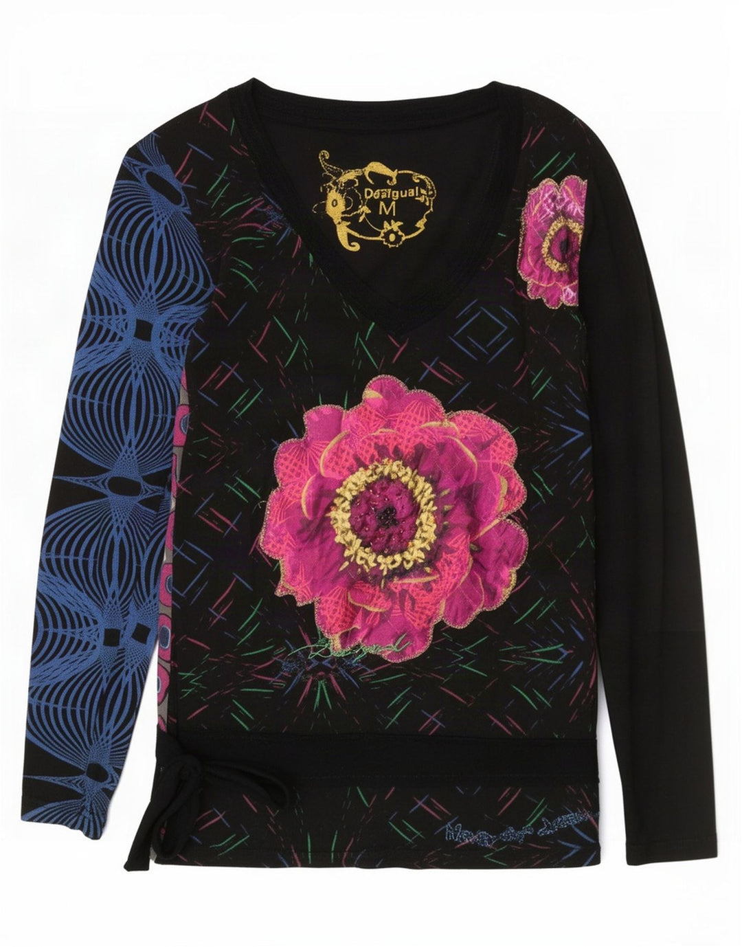 Desigual gornji dio ženske bluze s apstraktnim uzorkom UK 12, srednje višebojan