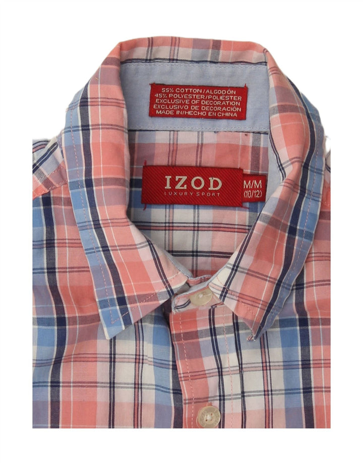 Izod košulja za dječake 10-11 godina srednje šareni karirani pamuk