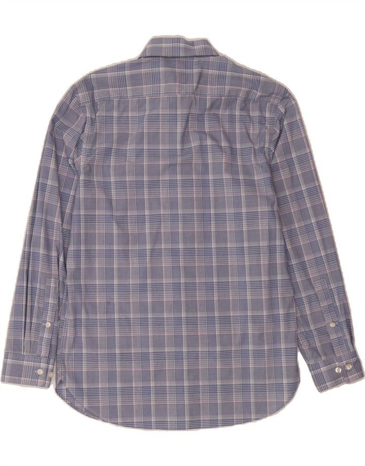 MICHAEL KORS Mens Slim Fit Shirt Size 15 1/2 Medium Blue Check Vintage Michael Kors and Second-Hand Michael Kors from Messina Hembry 