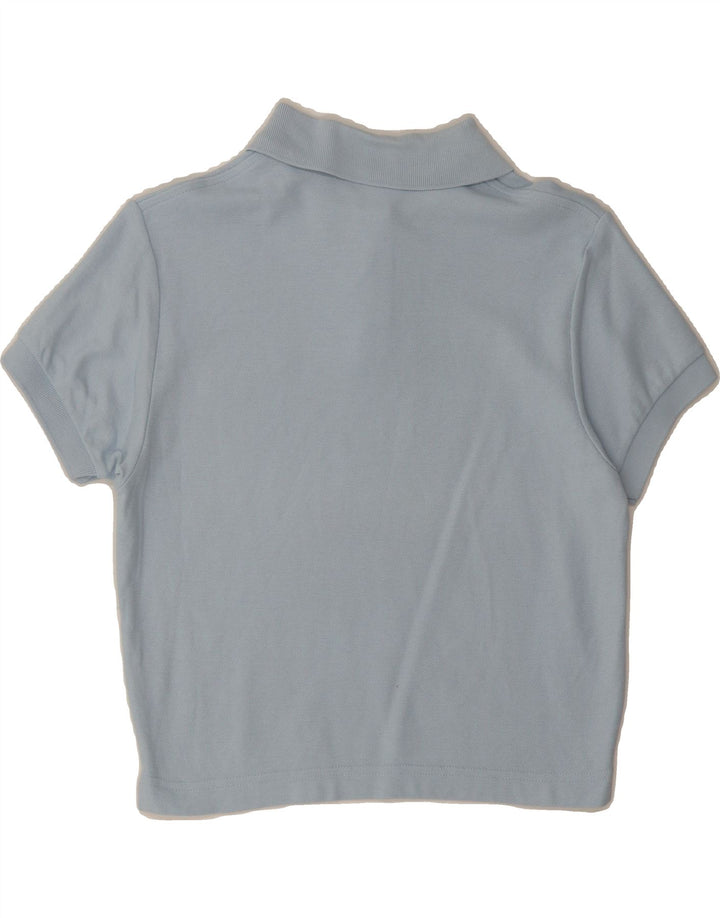 FILA Womens Crop Polo Shirt IT 44 Medium Blue Cotton Vintage Fila and Second-Hand Fila from Messina Hembry 