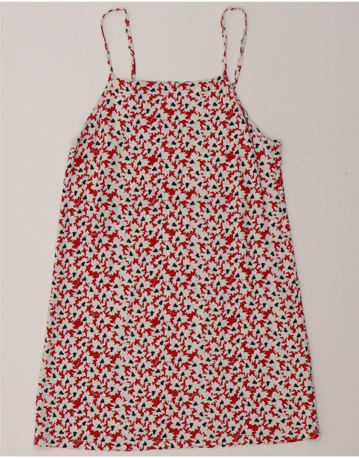 TOMMY HILFIGER Ženski gornji dio bluze s apstraktnim uzorkom UK 12 Srednje crvena