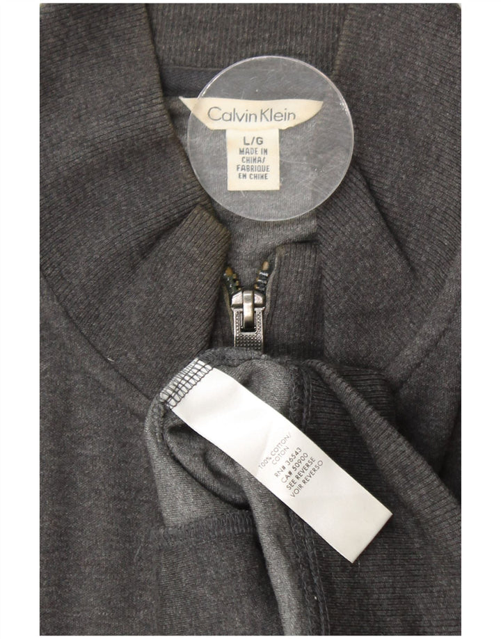 CALVIN KLEIN Muška trenirka Gornja jakna velika siva pamučna