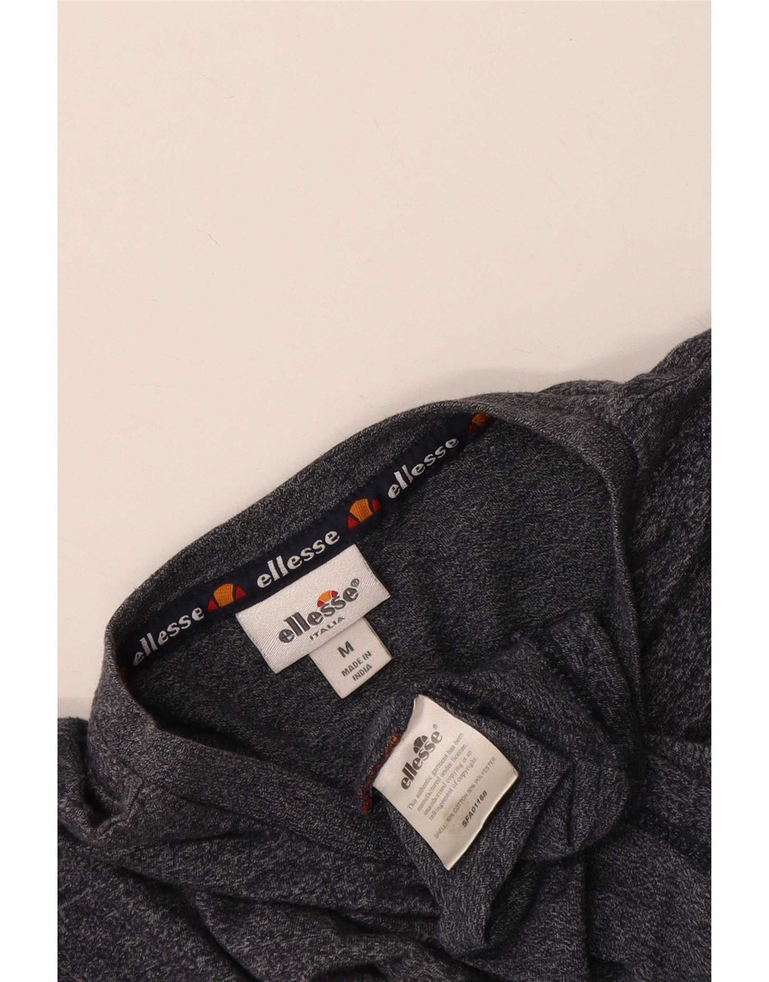 Ellesse muška majica kratkih rukava s grafičkim motivima, srednje sivi flekasti pamuk