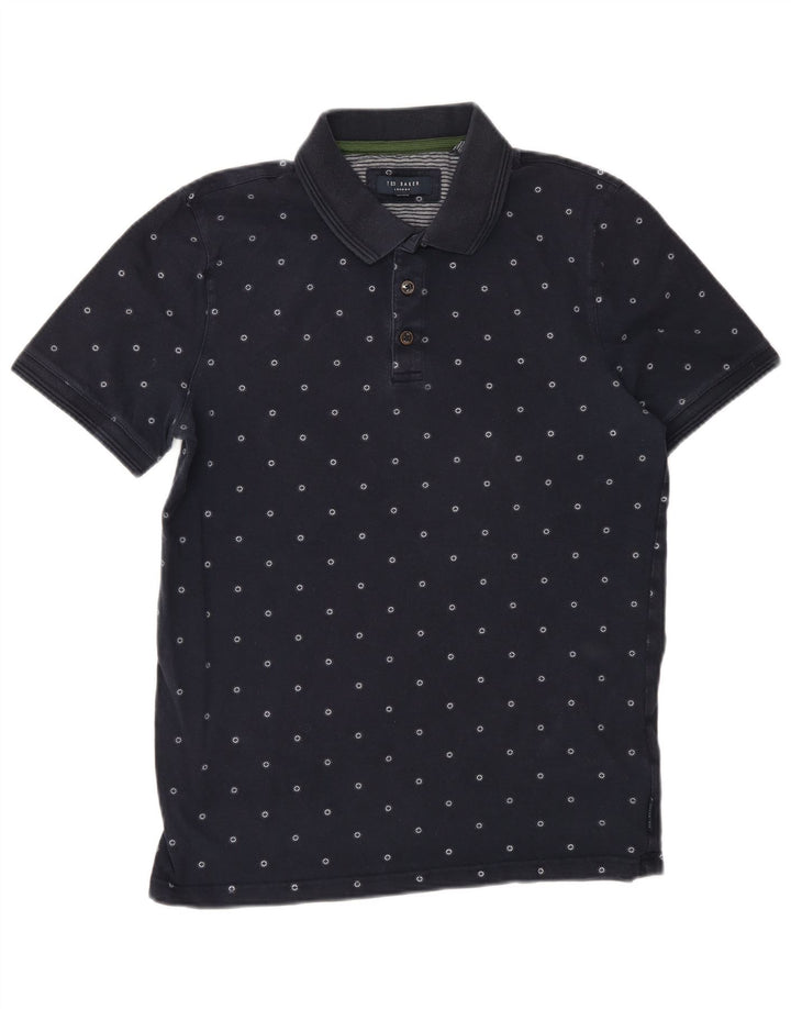 Ted Baker Muška polo majica Mala tamnoplava pamuk na točke