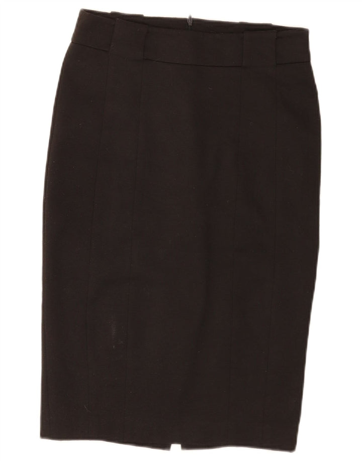 Zara ženska pencil suknja mala W26 crni poliester