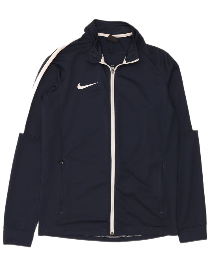 Nike Dri Fit gornja jakna za trenirku srednje tamnoplavi poliester