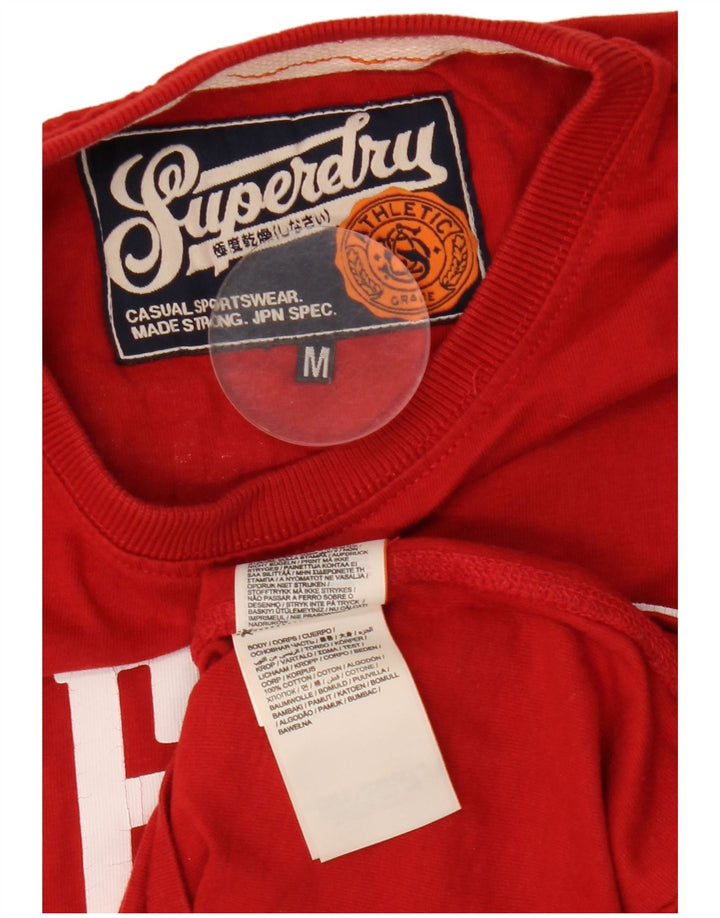 Superdry muška majica s tigers Graphic T-shirt srednjim crvenim pamukom