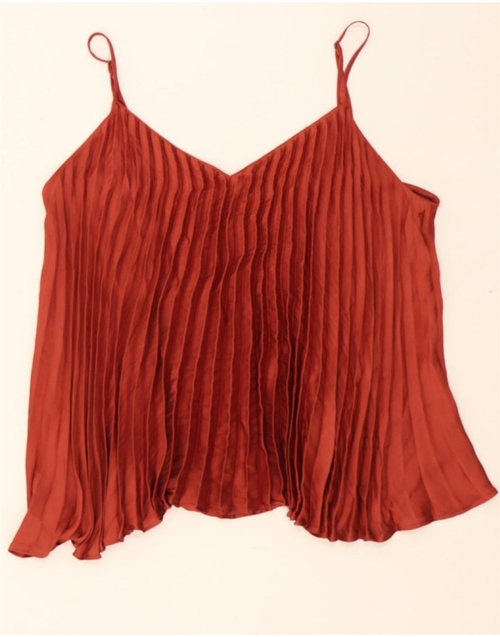 BANANA REPUBLIC Womens Cami Top UK 12 Medium Orange Polyester Vintage Banana Republic and Second-Hand Banana Republic from Messina Hembry 