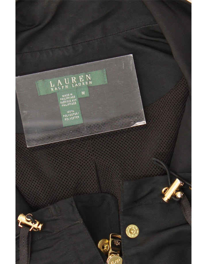 RALPH LAUREN Ženska pomoćna jakna UK 14 Srednji crni poliester