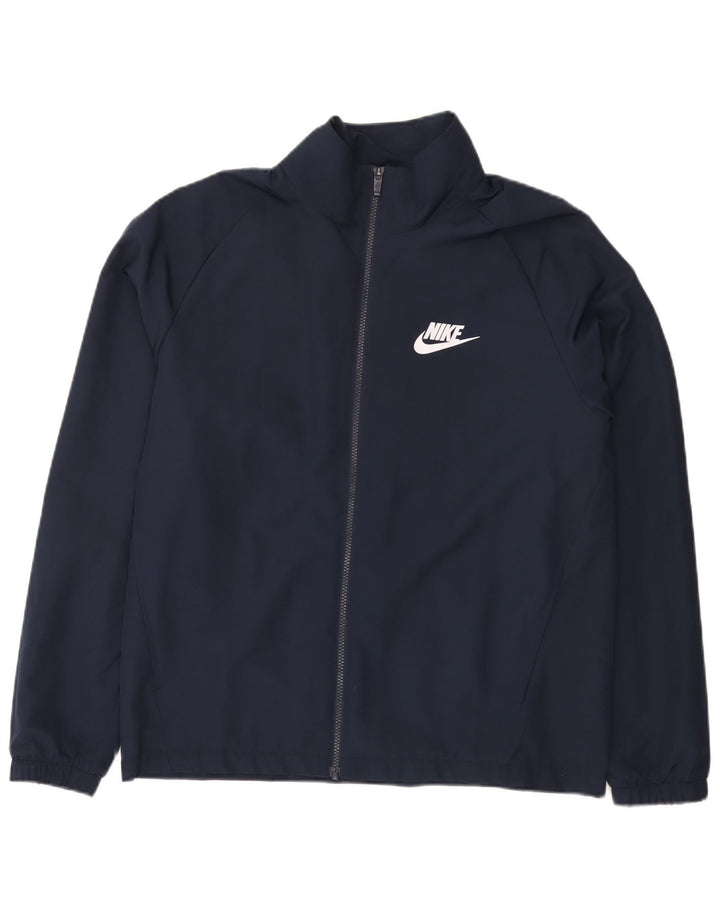 Nike muška trenirka velika jakna od poliestera tamnoplava