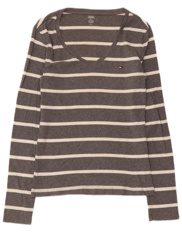 Tommy Hilfiger Ženska majica dugih rukava UK 8, pamuk na male sive pruge