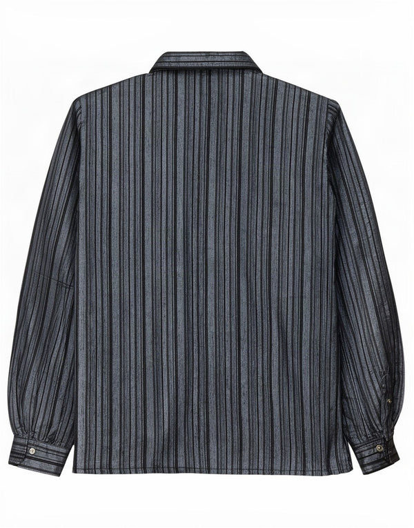 Vintage ženska košulja bluza IT 40 Small Blue Striped Silk