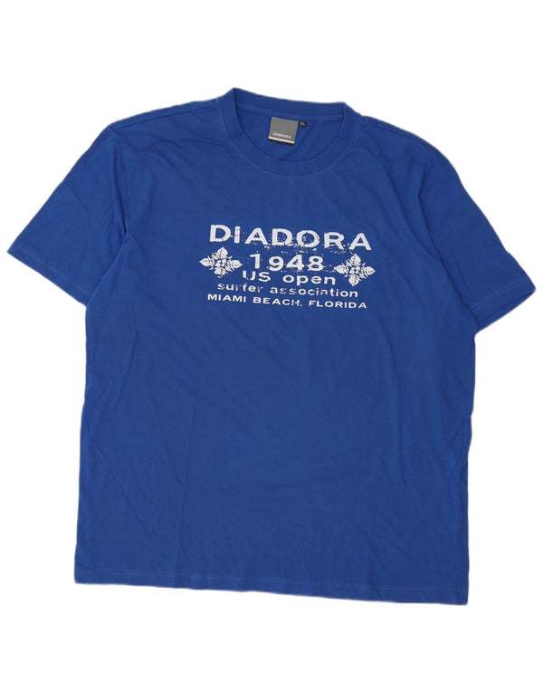 Diadora muška majica kratkih rukava XL plavi pamuk