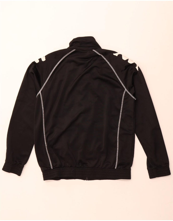 Kappa muška grafička gornja jakna od srednjeg crnog poliestera