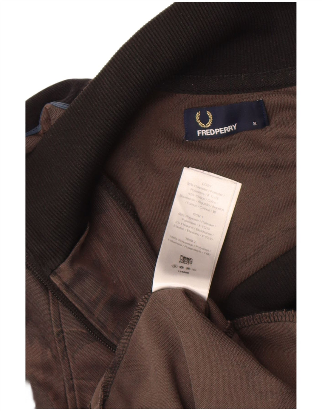Fred Perry muška gornja jakna trenirke Mala smeđa kamuflažna poliester