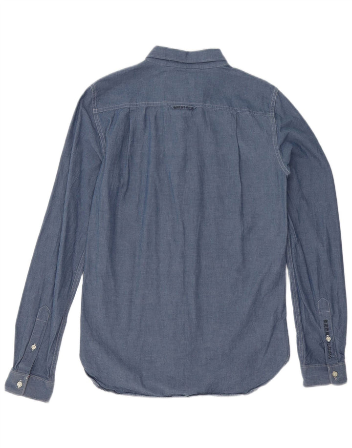 Superdry muška majica mala plava pamučna