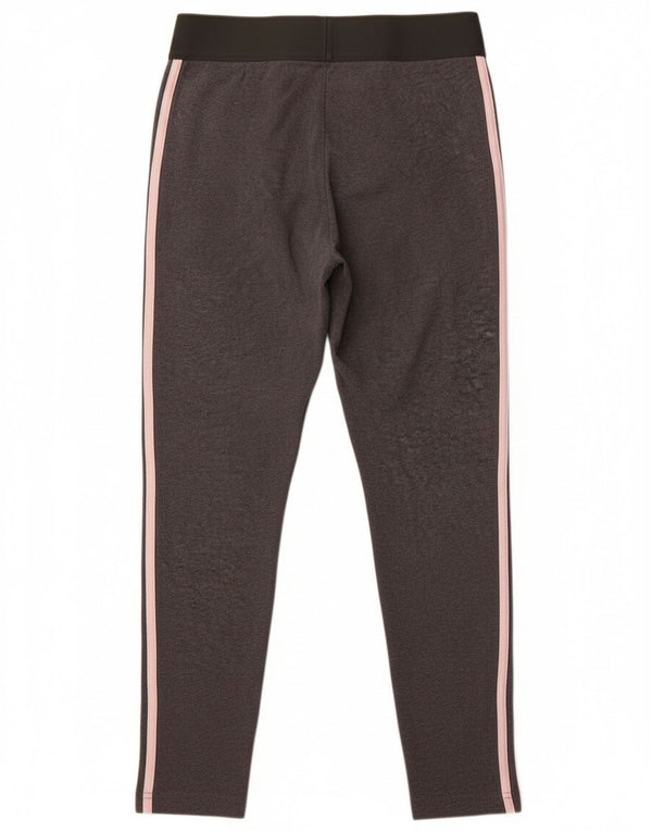 Adidas Womens Leggings UK 12 Medium  Grey Cotton