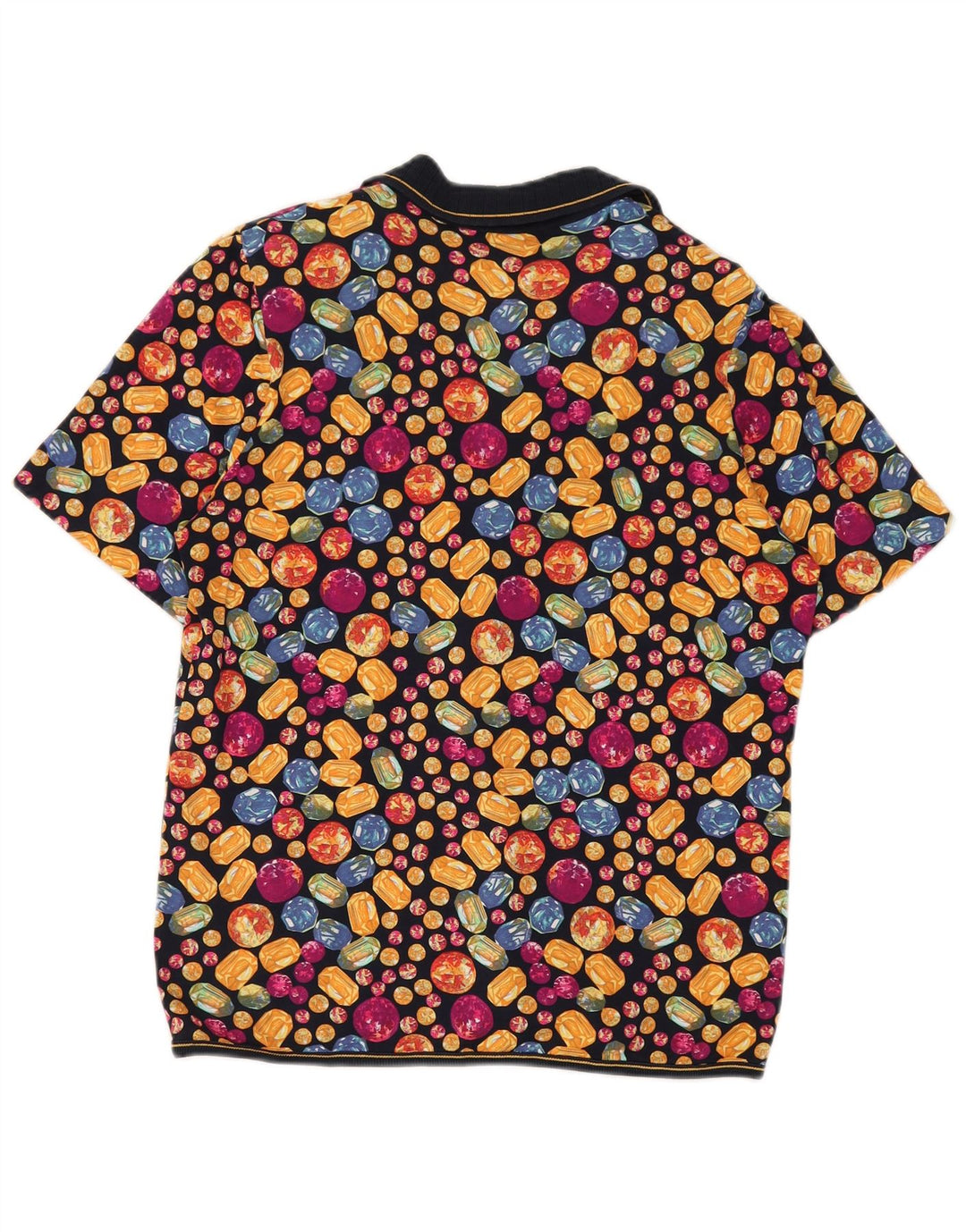Vintage ženska košulja kratkih rukava, bluza UK 14, srednje raznobojna točkasta