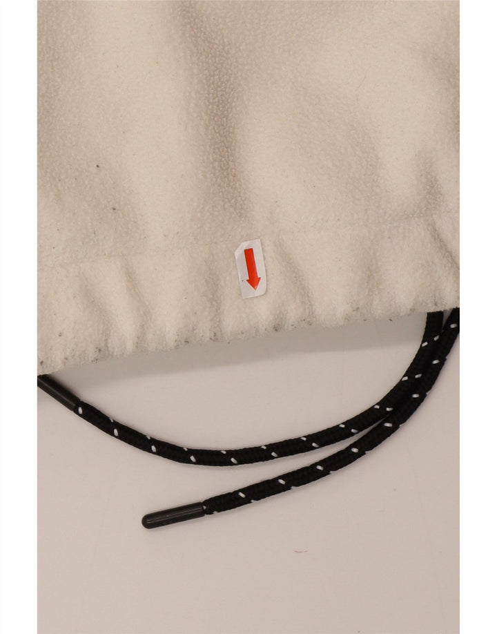 FILA Ženski prekomjerni grafički džemper od flisa UK 10 Mali bijeli blok u boji