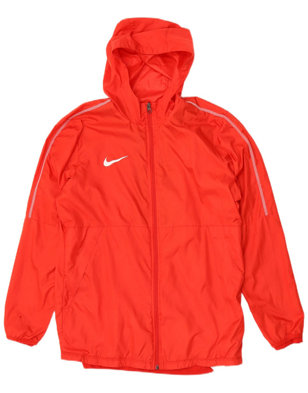 Nike muška kišna jakna s kapuljačom UK 40 veliki crveni poliester