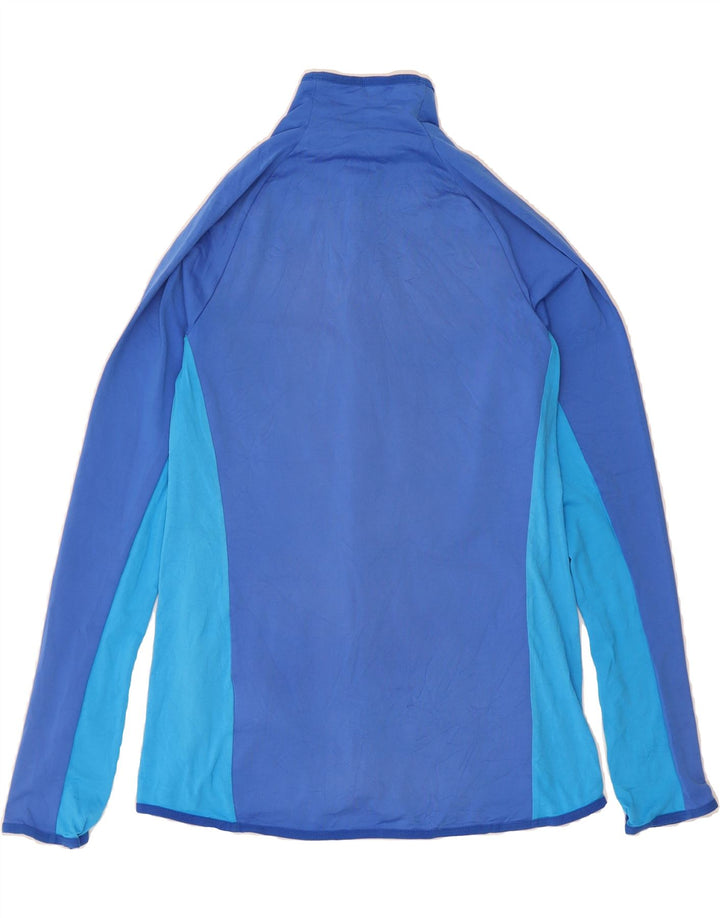 NIKE Womens Tracksuit Top Jacket UK 12 Medium Blue Colourblock Polyester Vintage Nike and Second-Hand Nike from Messina Hembry 