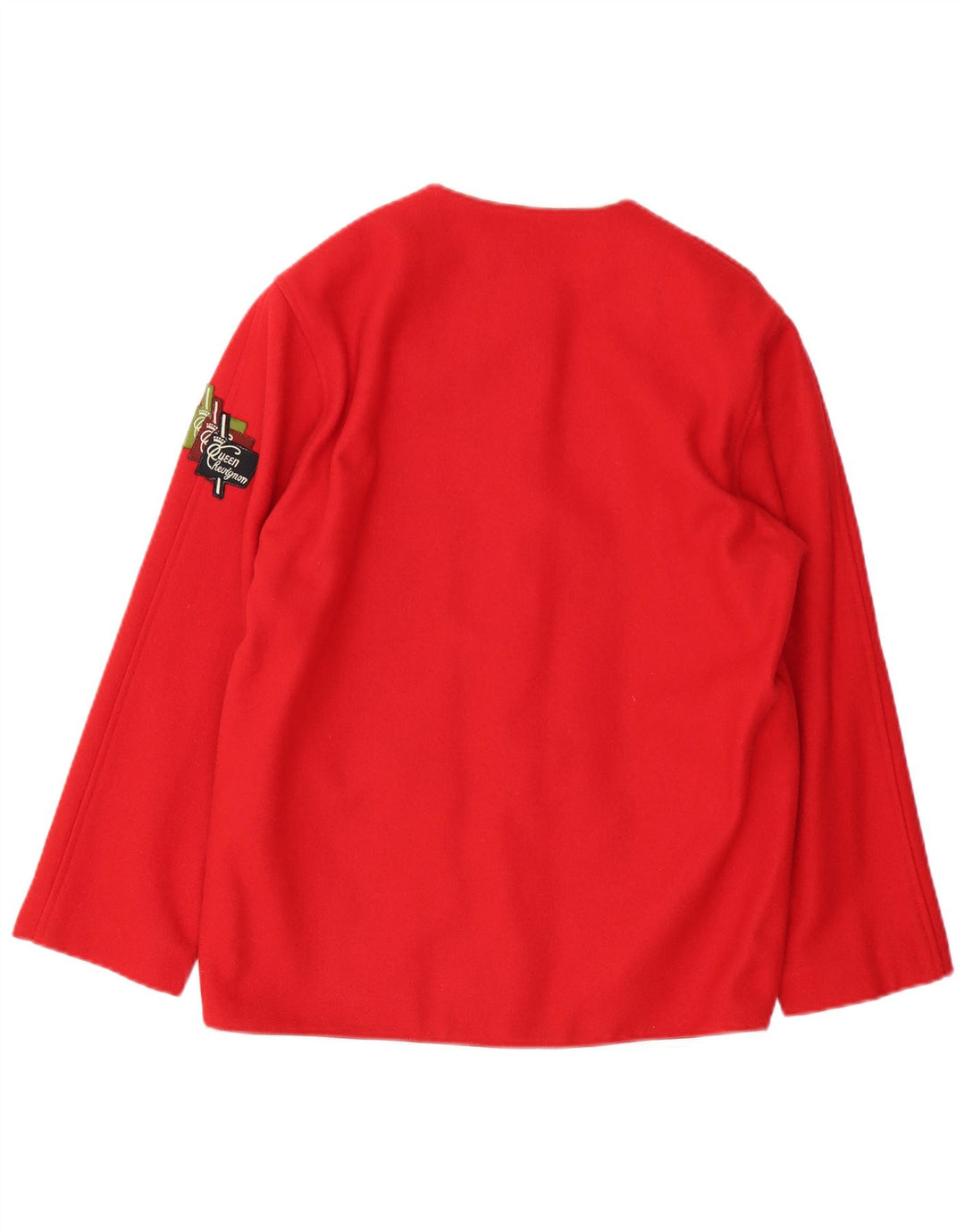 Vintage ženski sako s 5 gumba UK 14 srednje crvene boje