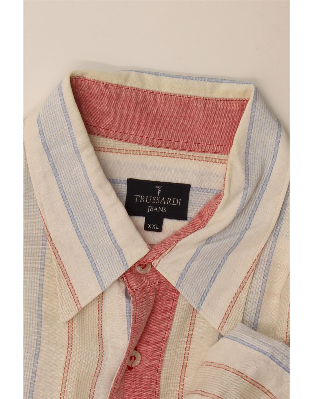 Trussardi Jeans muška košulja 2XL na višebojne pruge