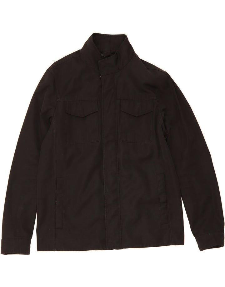MICHAEL KORS Mens Utility Jacket UK 40 Large Black Polyester Vintage Michael Kors and Second-Hand Michael Kors from Messina Hembry 