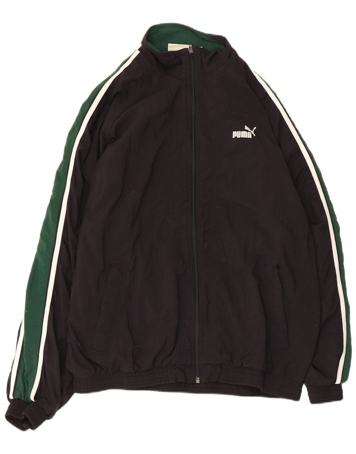 Puma muška gornja jakna trenirke Large Black Colourblock Poliester