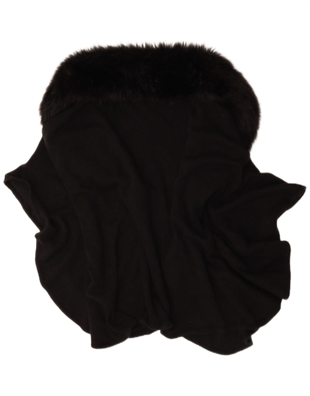 Vintage ženski pončo kaput jedne veličine crne boje