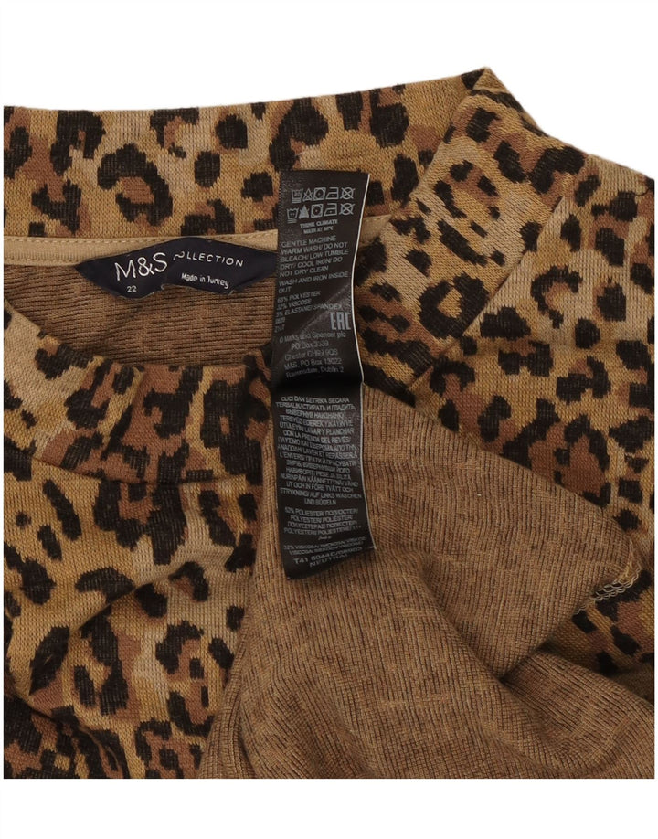 Marks & Spencer ženski džemper s kornjačičastim ovratnikom UK 22 3XL smeđa