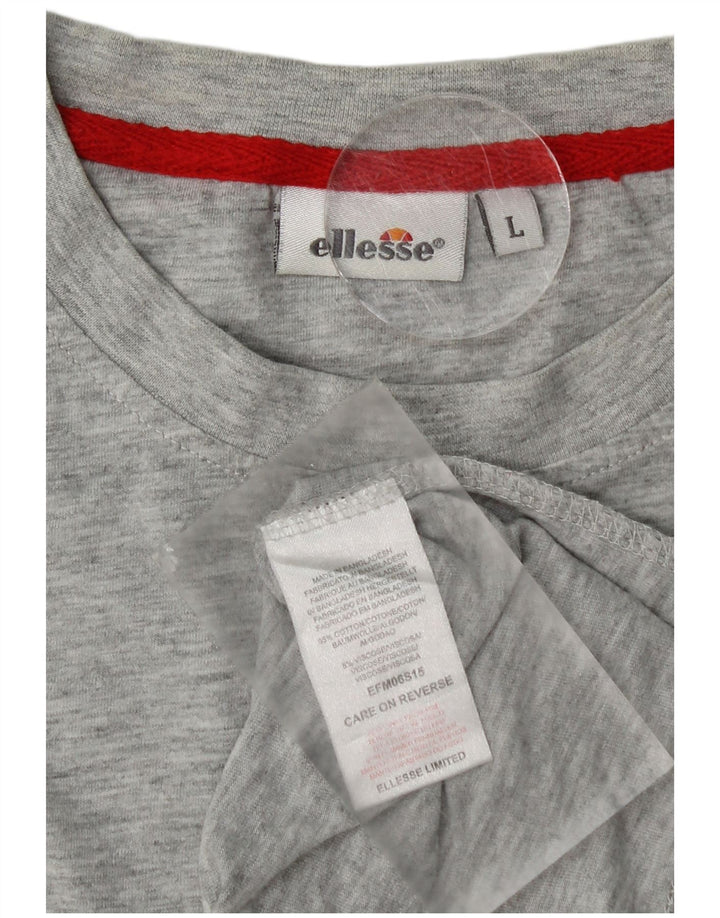 Ellesse Muški gornji dio prsluka Veliki sivi flekasti pamuk