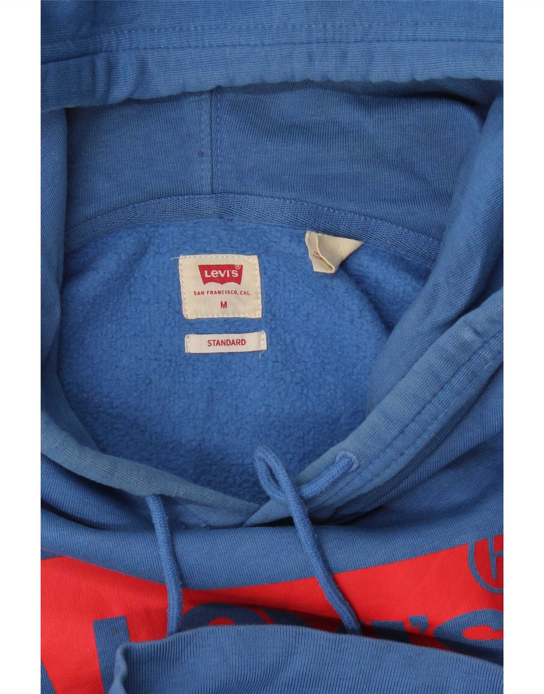 Levi's standardna majica s kapuljačom s kapuljačom srednje plava